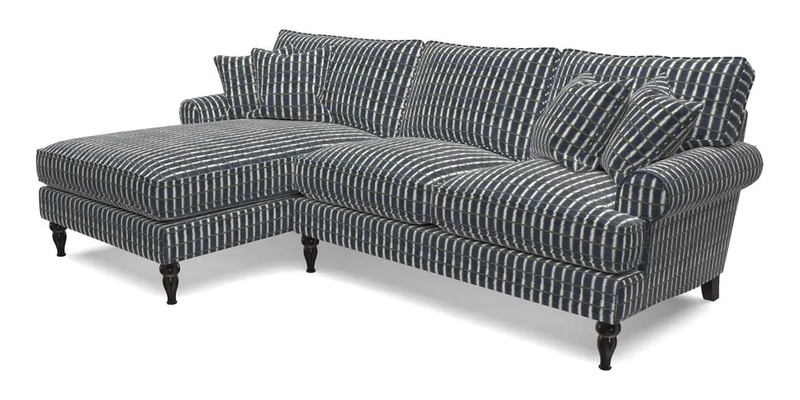 Cooksbridge Chaise Sofa LHF in Two Tone Plain Biscuit