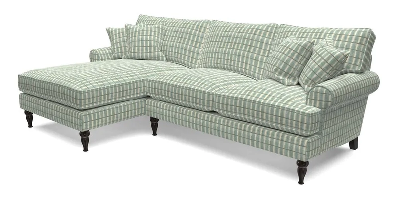 Cooksbridge Chaise Sofa LHF in Two Tone Plain Biscuit