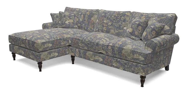 Cooksbridge Chaise Sofa LHF in Two Tone Plain Biscuit