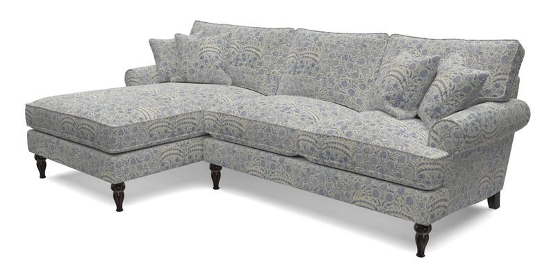 Cooksbridge Chaise Sofa LHF in Two Tone Plain Biscuit