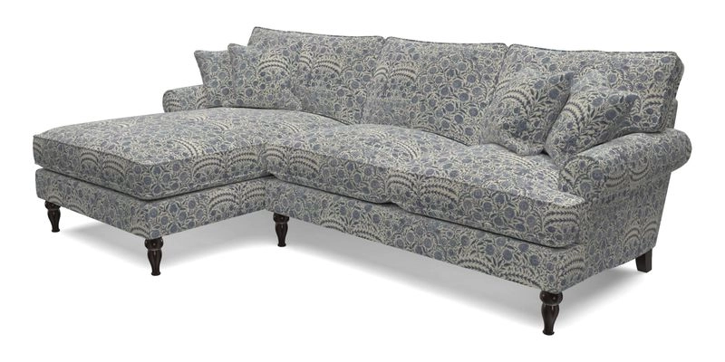 Cooksbridge Chaise Sofa LHF in Two Tone Plain Biscuit