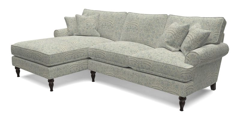 Cooksbridge Chaise Sofa LHF in Two Tone Plain Biscuit