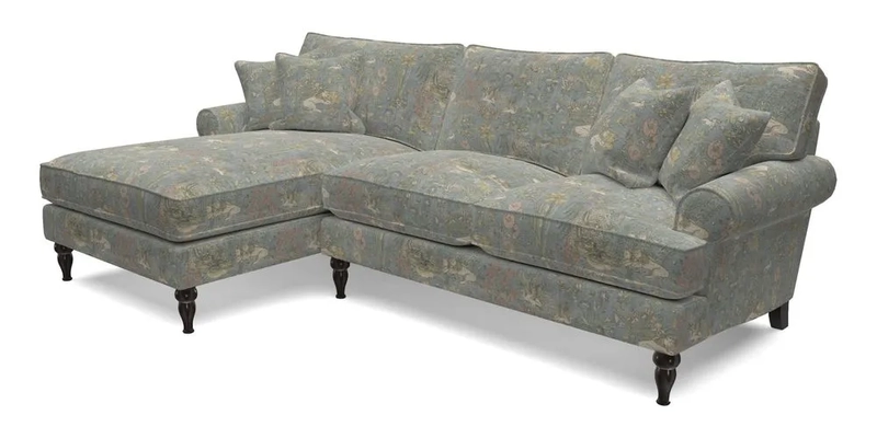 Cooksbridge Chaise Sofa LHF in Two Tone Plain Biscuit