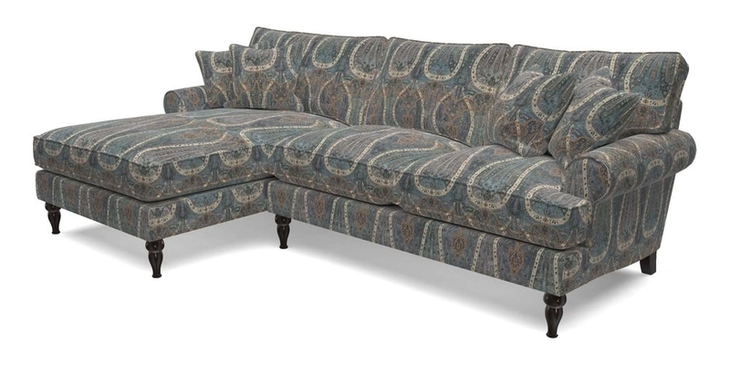 Cooksbridge Chaise Sofa LHF in Two Tone Plain Biscuit