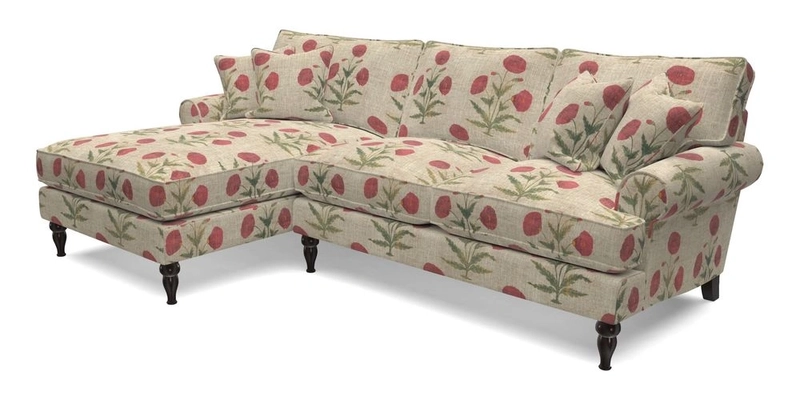 Cooksbridge Chaise Sofa LHF in Two Tone Plain Biscuit