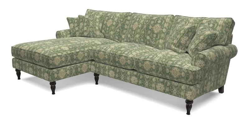 Cooksbridge Chaise Sofa LHF in Two Tone Plain Biscuit