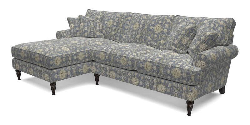 Cooksbridge Chaise Sofa LHF in Two Tone Plain Biscuit