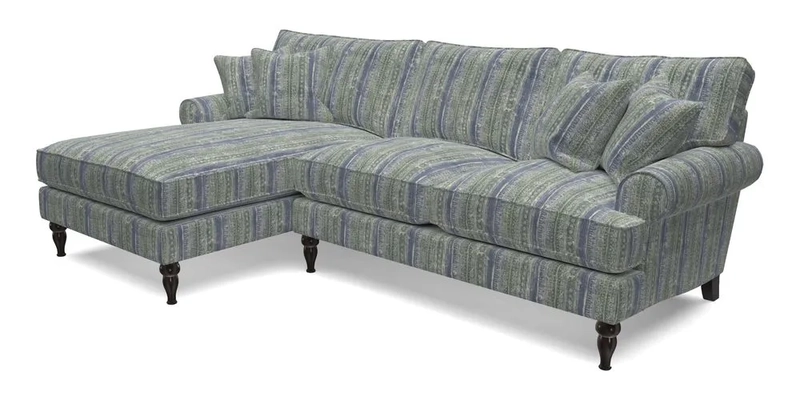Cooksbridge Chaise Sofa LHF in Two Tone Plain Biscuit