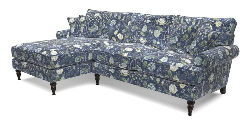 Cooksbridge Chaise Sofa LHF in Two Tone Plain Biscuit