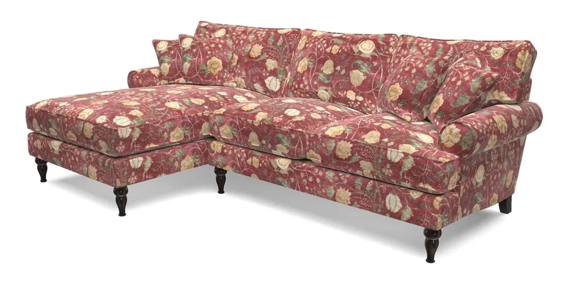 Cooksbridge Chaise Sofa LHF in Two Tone Plain Biscuit