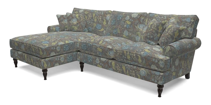 Cooksbridge Chaise Sofa LHF in Two Tone Plain Biscuit