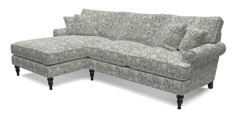Cooksbridge Chaise Sofa LHF in Two Tone Plain Biscuit