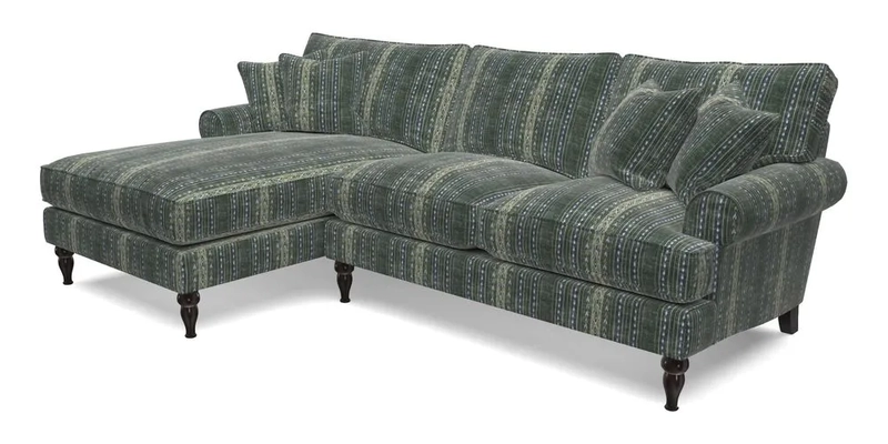 Cooksbridge Chaise Sofa LHF in Two Tone Plain Biscuit