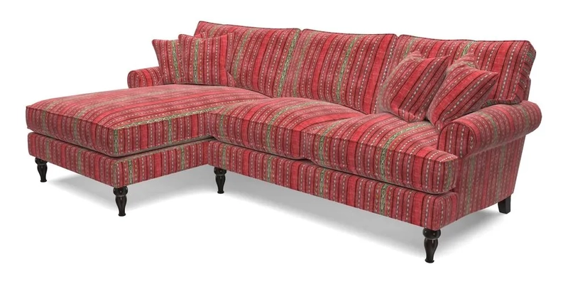 Cooksbridge Chaise Sofa LHF in Two Tone Plain Biscuit