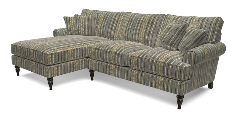 Cooksbridge Chaise Sofa LHF in Two Tone Plain Biscuit