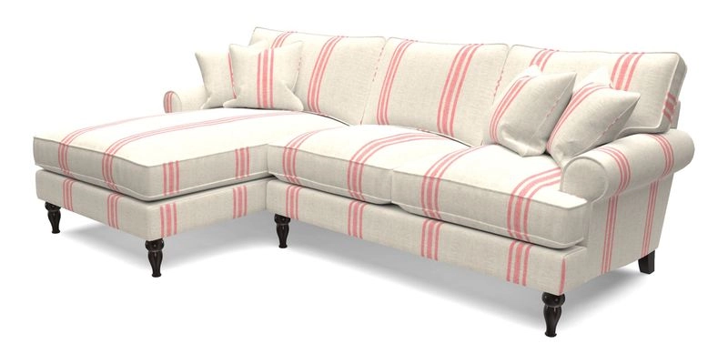 Cooksbridge Chaise Sofa LHF in Two Tone Plain Biscuit