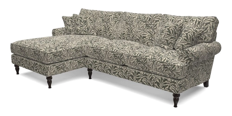 Cooksbridge Chaise Sofa LHF in Two Tone Plain Biscuit