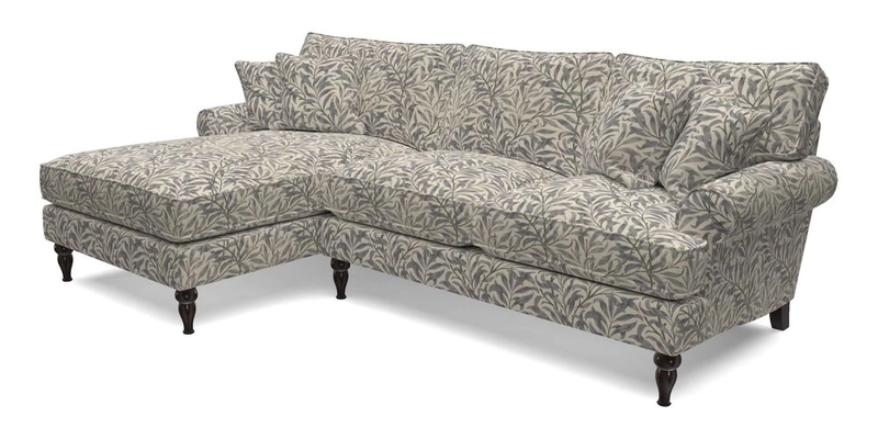 Cooksbridge Chaise Sofa LHF in Two Tone Plain Biscuit