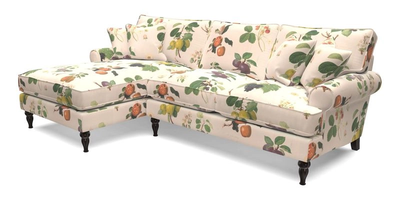 Cooksbridge Chaise Sofa LHF in Two Tone Plain Biscuit