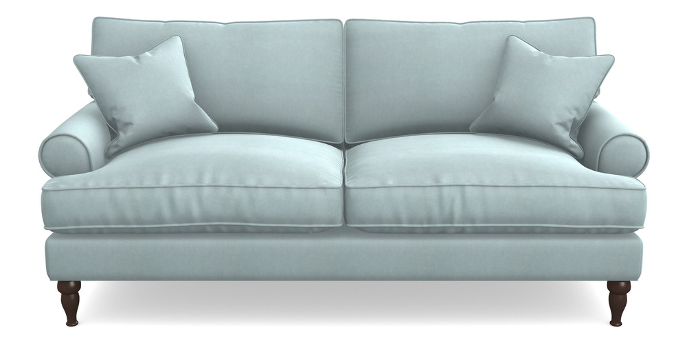 Product photograph of Cooksbridge 3 Seater Sofa In Clever Tough And Eco Velvet - Mineral from Sofas and Stuff Limited