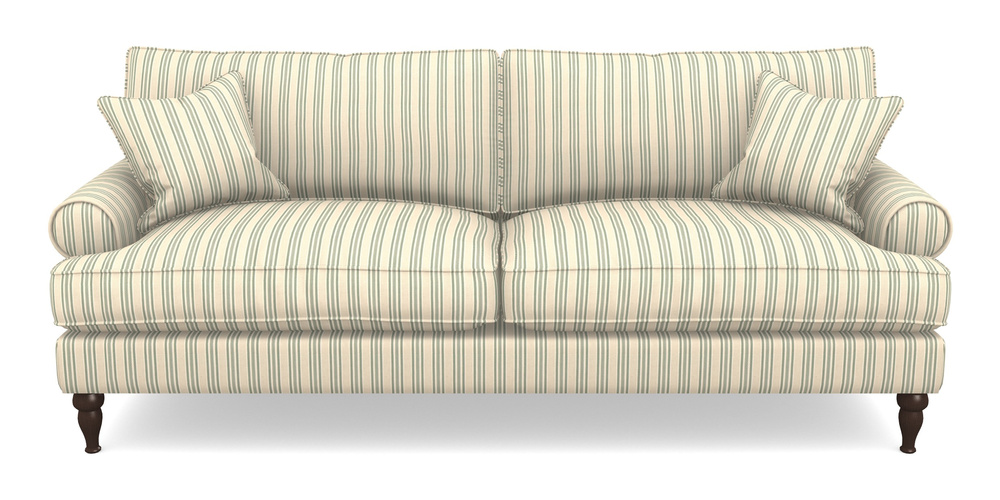 Product photograph of Cooksbridge 4 Seater Sofa In Cloth 22 - Racing Stripes Ayr - Mint from Sofas and Stuff Limited