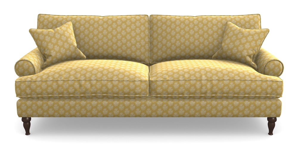 Product photograph of Cooksbridge 4 Seater Sofa In Cloth 21 - Coral 1 - Canary from Sofas and Stuff Limited