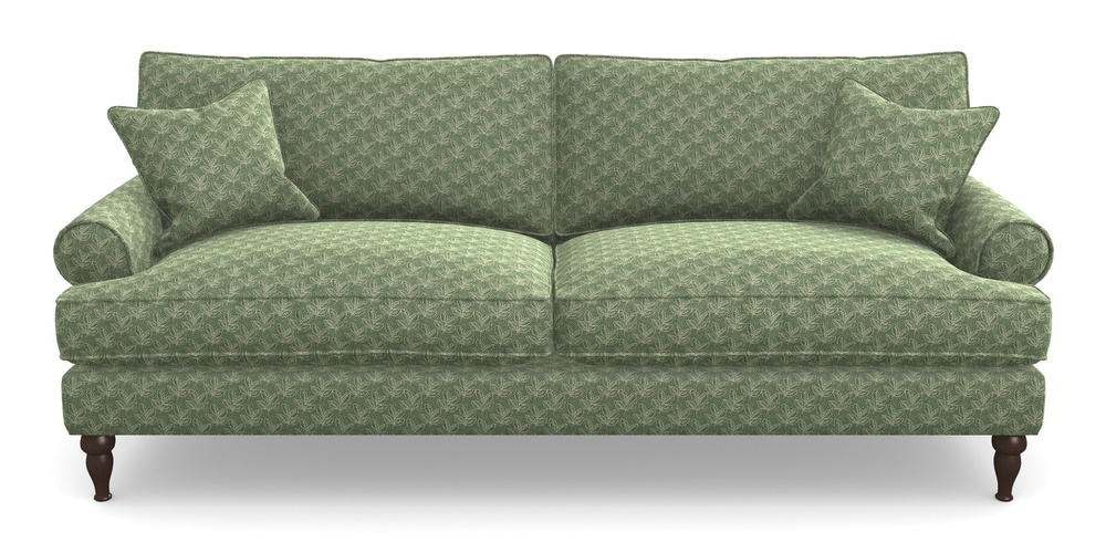 Product photograph of Cooksbridge 4 Seater Sofa In Cloth 21 - Decorative Leaf - Forest from Sofas and Stuff Limited