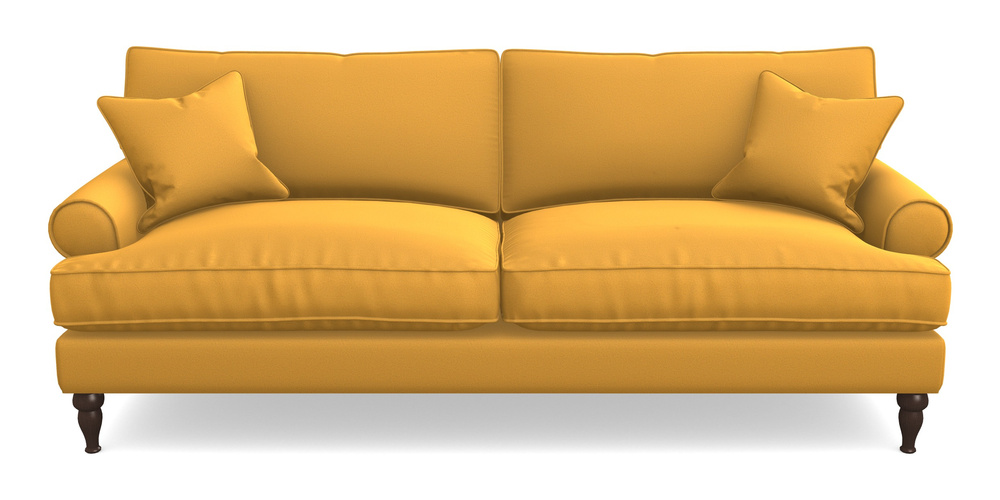 Product photograph of Cooksbridge 4 Seater Sofa In Clever Glossy Velvet - Fools Gold from Sofas and Stuff Limited