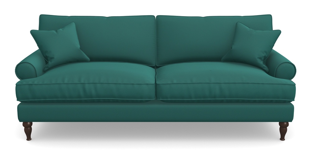 Product photograph of Cooksbridge 4 Seater Sofa In Clever Glossy Velvet - Kingfisher from Sofas and Stuff Limited