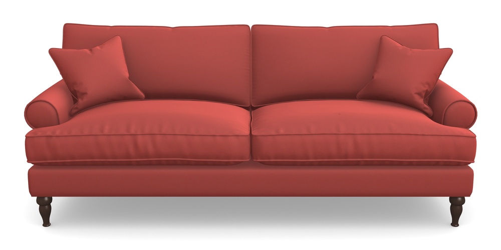 Product photograph of Cooksbridge 4 Seater Sofa In Clever Glossy Velvet - Scorched Earth from Sofas and Stuff Limited