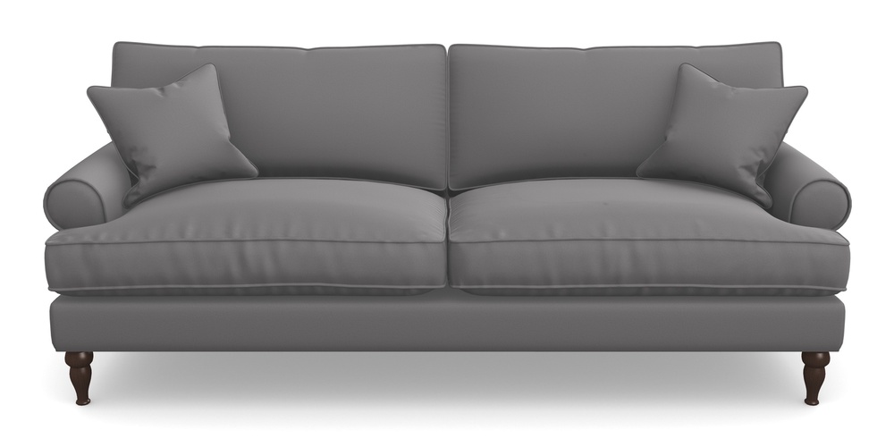 Product photograph of Cooksbridge 4 Seater Sofa In Clever Glossy Velvet - Shadow from Sofas and Stuff Limited