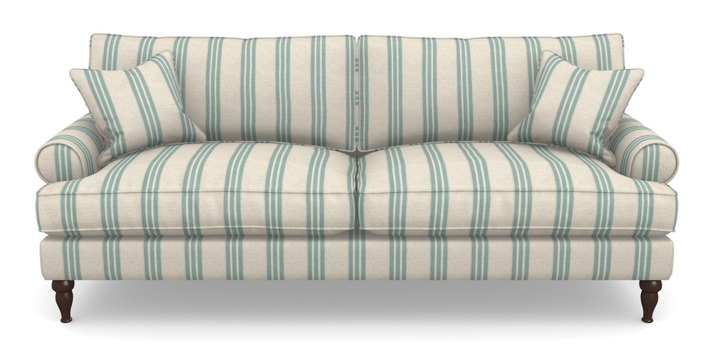 Product photograph of Cooksbridge 4 Seater Sofa In Cloth 18 Stripes - Bengal - Basil from Sofas and Stuff Limited