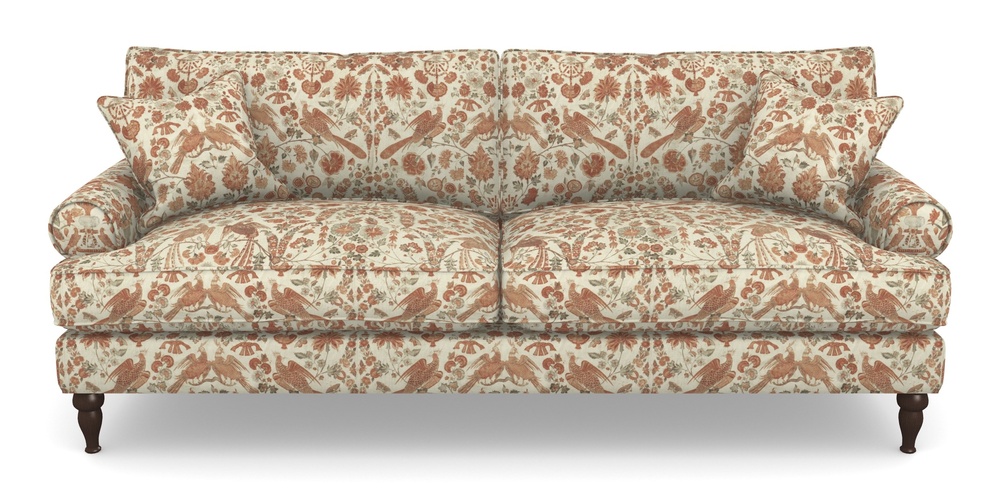 Product photograph of Cooksbridge 4 Seater Sofa In V A Brompton Collection - Coromandel - Terracotta from Sofas and Stuff Limited