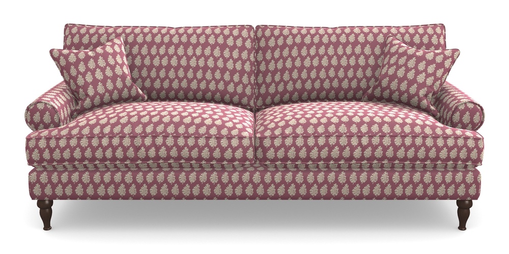 Product photograph of Cooksbridge 4 Seater Sofa In Cloth 21 - Oak Leaf - Cassis from Sofas and Stuff Limited