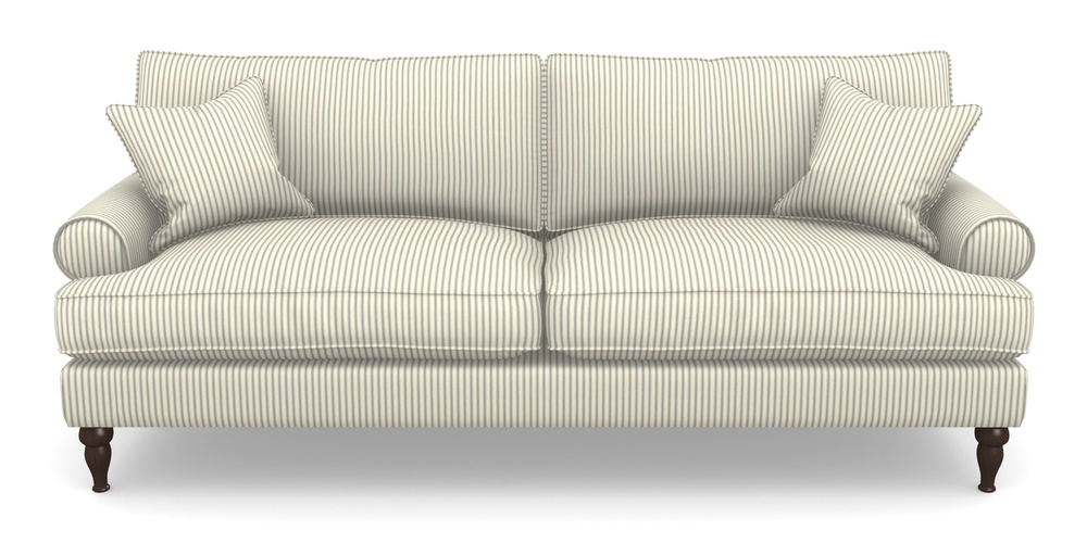 Product photograph of Cooksbridge 4 Seater Sofa In Cotton Stripe - Airforce from Sofas and Stuff Limited