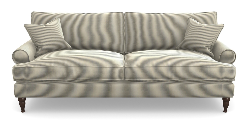 Product photograph of Cooksbridge 4 Seater Sofa In Cloth 21 - Simple Stripe - Bilberry from Sofas and Stuff Limited