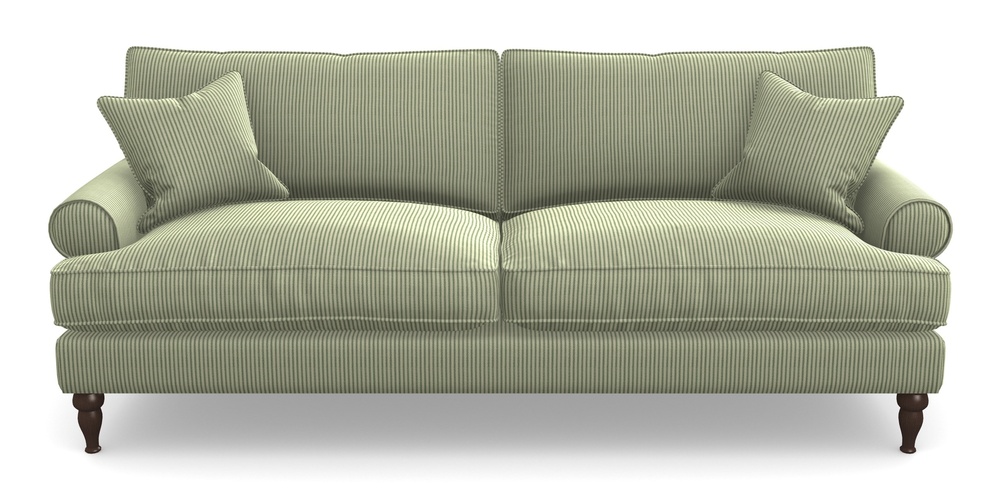 Product photograph of Cooksbridge 4 Seater Sofa In Cloth 21 - Simple Stripe - Forest from Sofas and Stuff Limited