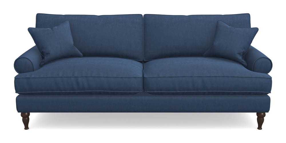 Product photograph of Cooksbridge 4 Seater Sofa In Clever Tough And Eco Velvet - Agean from Sofas and Stuff Limited