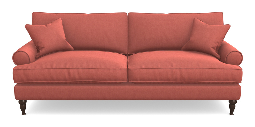 Product photograph of Cooksbridge 4 Seater Sofa In Clever Tough And Eco Velvet - Damson from Sofas and Stuff Limited