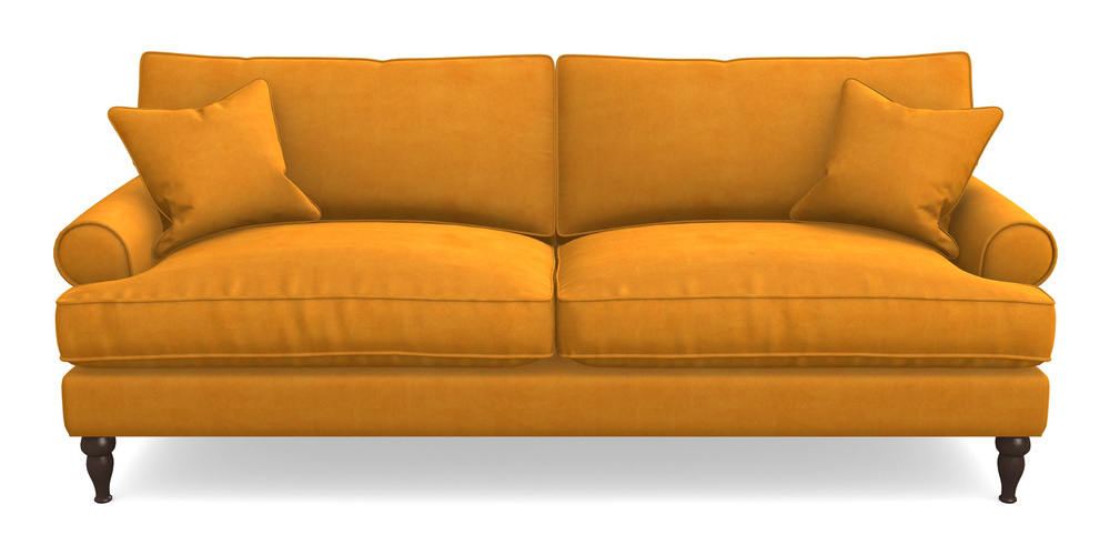 Product photograph of Cooksbridge 4 Seater Sofa In Clever Tough And Eco Velvet - Spice from Sofas and Stuff Limited