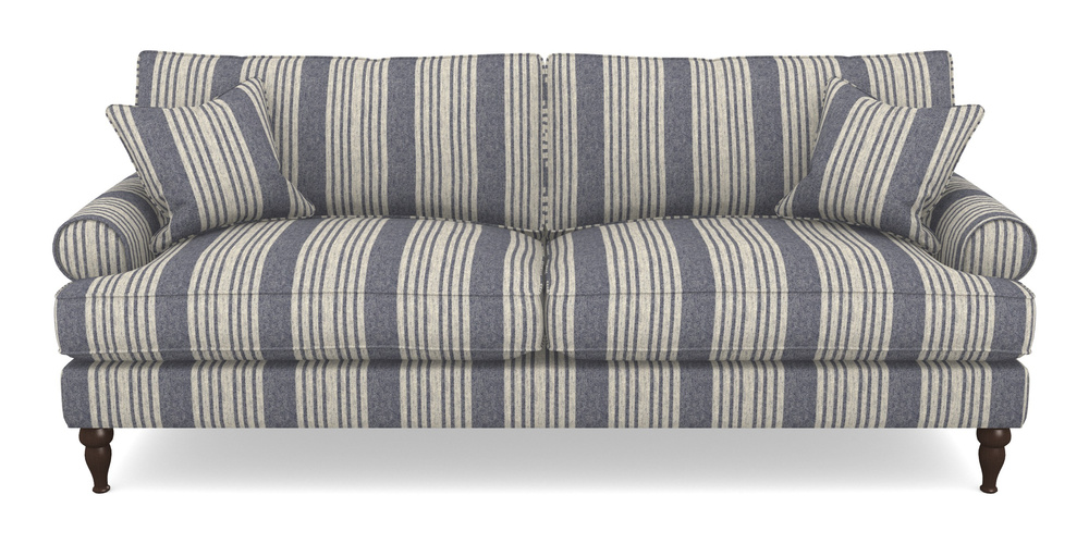 Product photograph of Cooksbridge 4 Seater Sofa In Cloth 22 - Bayadere - Deep Water from Sofas and Stuff Limited