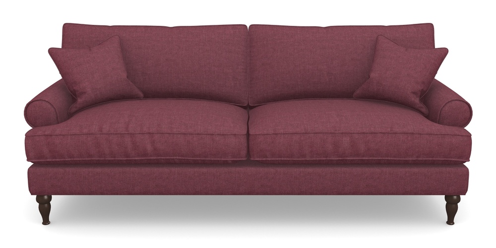 Product photograph of Cooksbridge 4 Seater Sofa In Easy Clean Plain - Chianti from Sofas and Stuff Limited