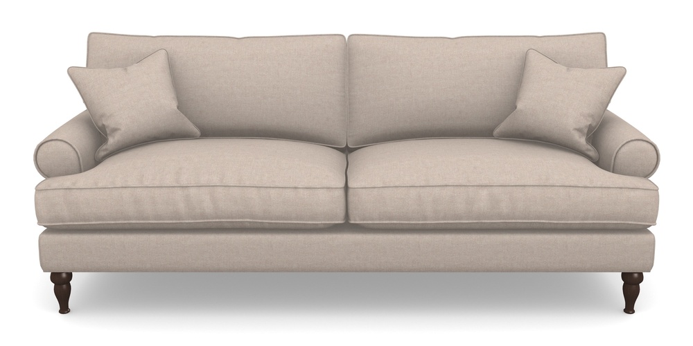 Product photograph of Cooksbridge 4 Seater Sofa In Easy Clean Plain - Cream from Sofas and Stuff Limited