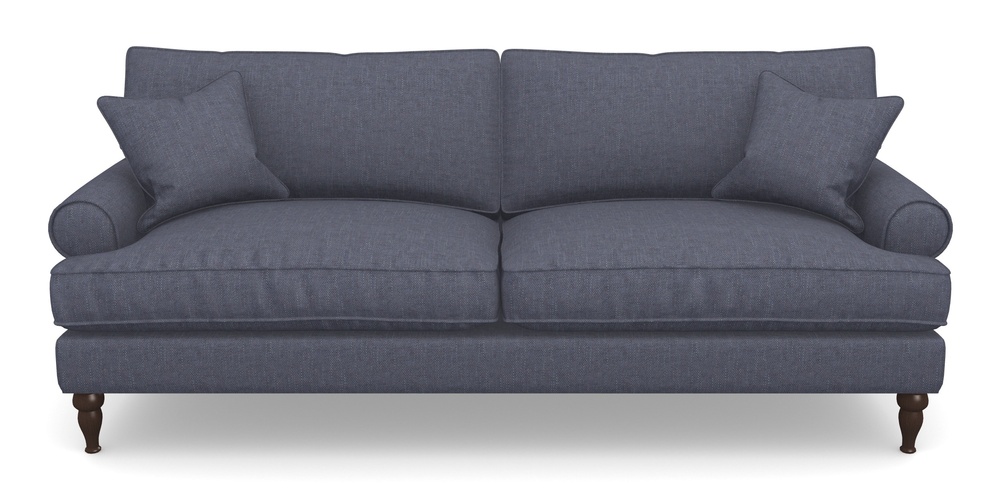 Product photograph of Cooksbridge 4 Seater Sofa In Easy Clean Plain - Navy from Sofas and Stuff Limited