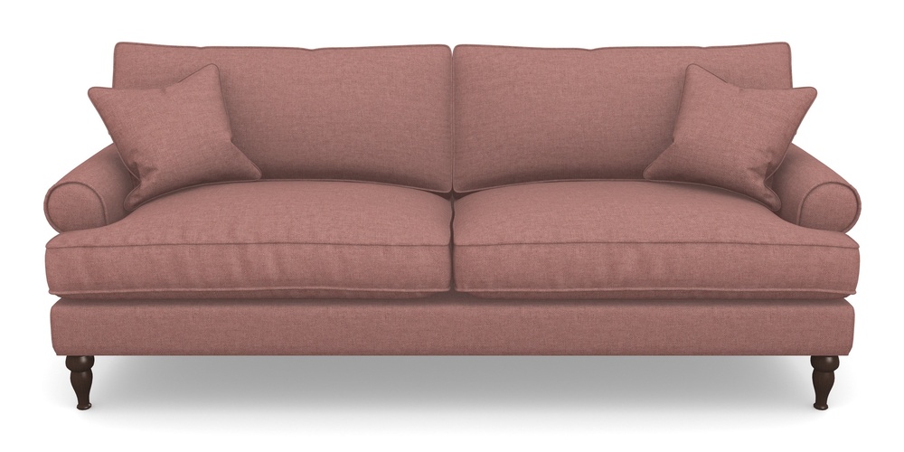 Product photograph of Cooksbridge 4 Seater Sofa In Easy Clean Plain - Rosewood from Sofas and Stuff Limited