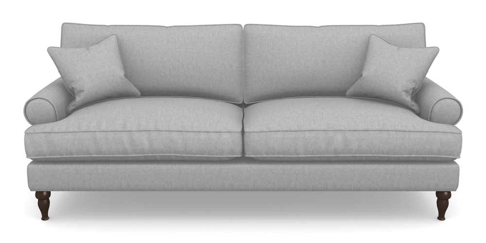 Product photograph of Cooksbridge 4 Seater Sofa In Easy Clean Plain - Silver from Sofas and Stuff Limited