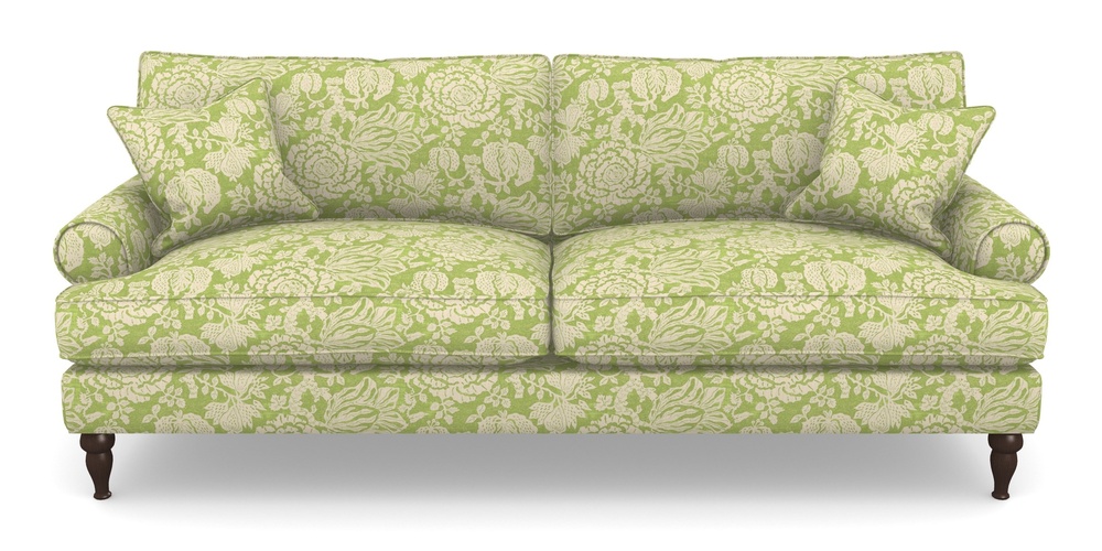 Product photograph of Cooksbridge 4 Seater Sofa In V A Brompton Collection - Flowering Kale - Lime from Sofas and Stuff Limited