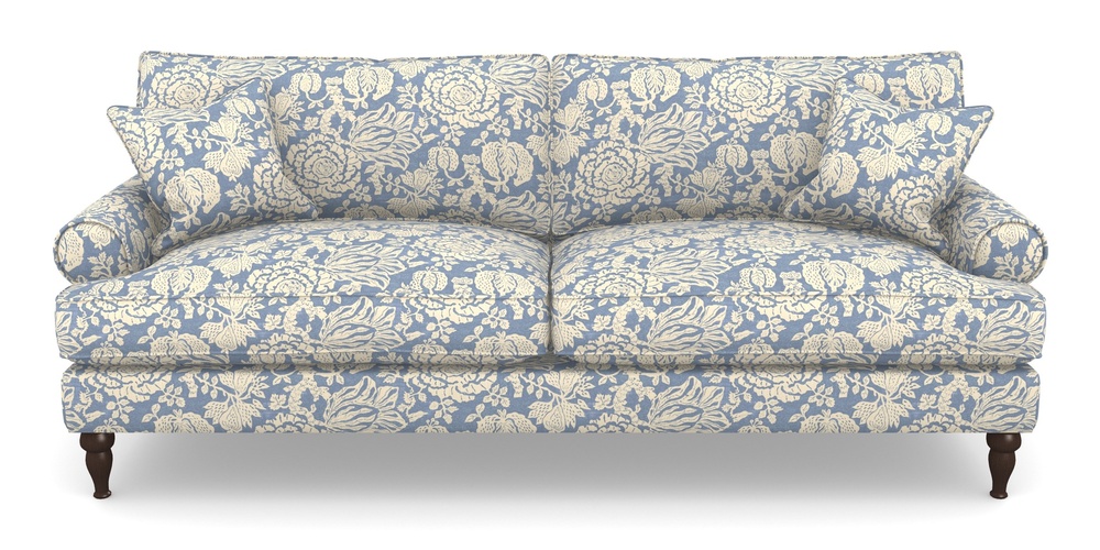 Product photograph of Cooksbridge 4 Seater Sofa In V A Brompton Collection - Flowering Kale - Morning Blue from Sofas and Stuff Limited