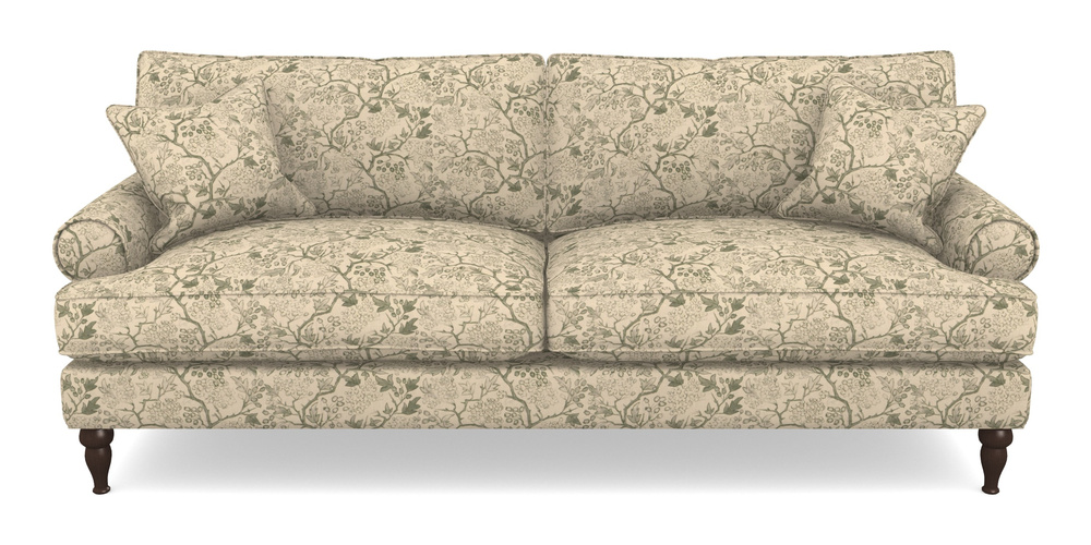 Product photograph of Cooksbridge 4 Seater Sofa In Rhs Collection - Gertrude Jekyll Linen Cotton Blend - Green from Sofas and Stuff Limited