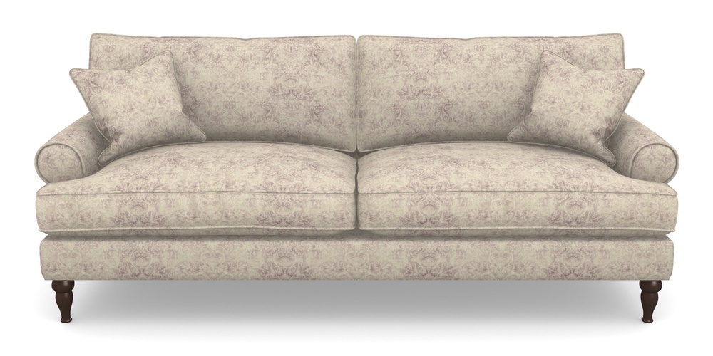 Product photograph of Cooksbridge 4 Seater Sofa In Grace Linen - Grape from Sofas and Stuff Limited